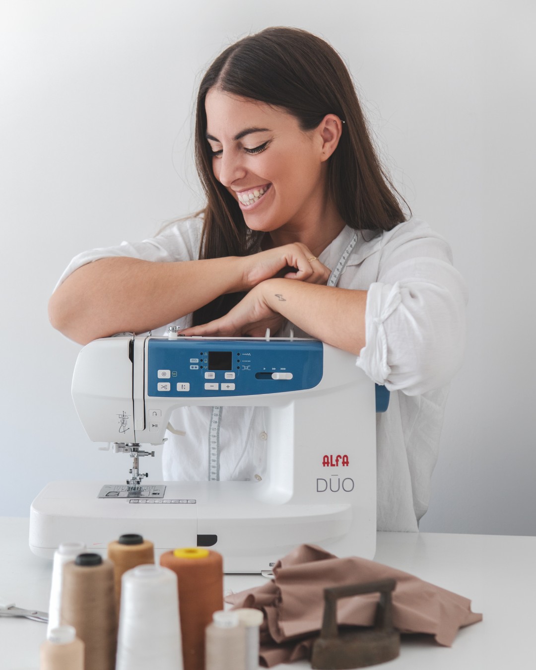 Máquina de coser y patrones